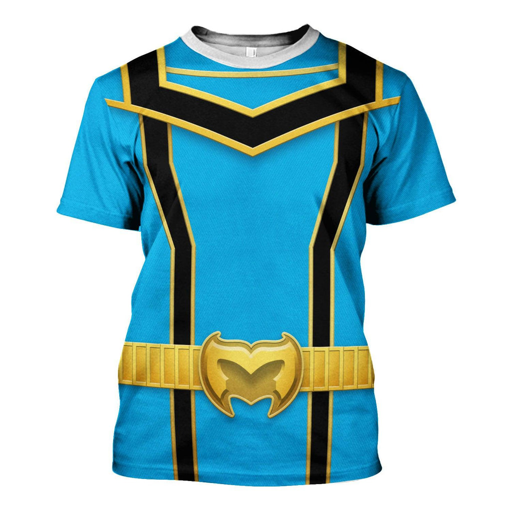 Gearhomie Power Rangers Mystic Force (2006) Blue Costume Hoodie Sweatshirt T-Shirt Tracksuit - Gearhomie.com