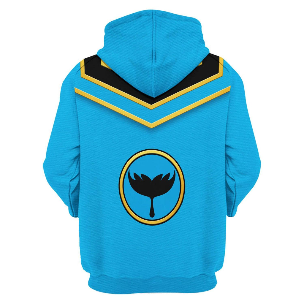 Gearhomie Power Rangers Mystic Force (2006) Blue Costume Hoodie Sweatshirt T-Shirt Tracksuit - Gearhomie.com