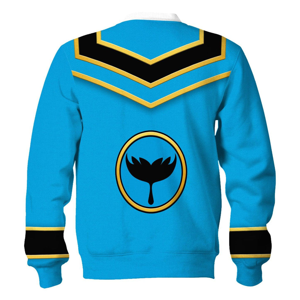 Gearhomie Power Rangers Mystic Force (2006) Blue Costume Hoodie Sweatshirt T-Shirt Tracksuit - Gearhomie.com