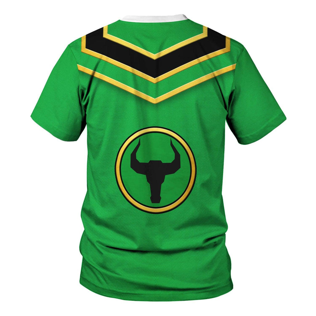 Gearhomie Power Rangers Mystic Force (2006) Green Costume Hoodie Sweatshirt T-Shirt Tracksuit - Gearhomie.com