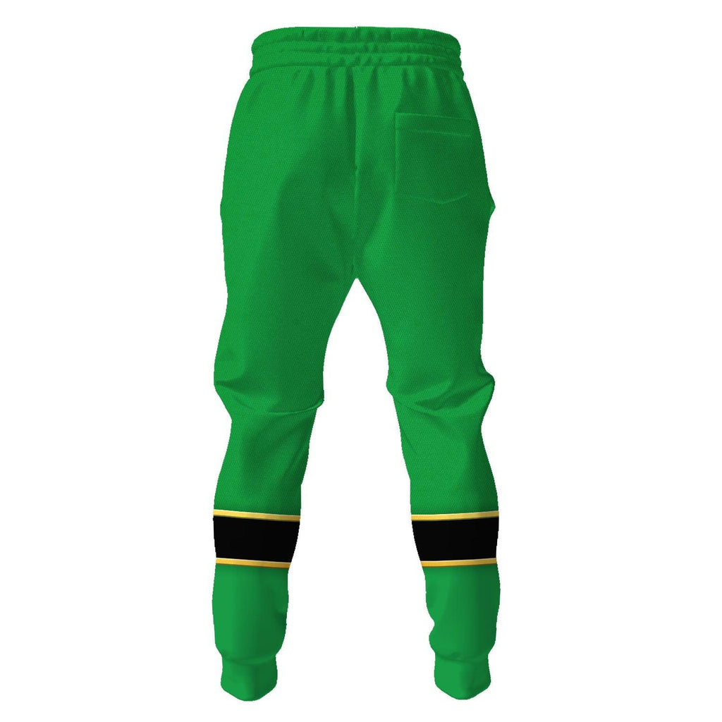 Gearhomie Power Rangers Mystic Force (2006) Green Costume Hoodie Sweatshirt T-Shirt Tracksuit - Gearhomie.com