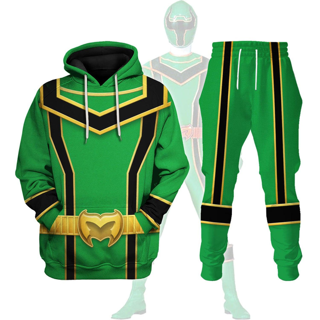 Gearhomie Power Rangers Mystic Force (2006) Green Costume Hoodie Sweatshirt T-Shirt Tracksuit - Gearhomie.com