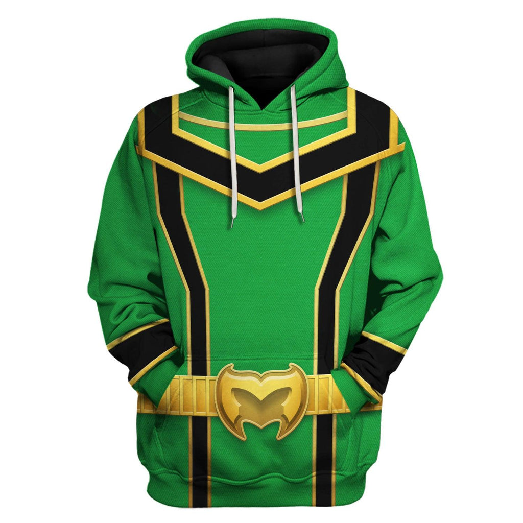 Gearhomie Power Rangers Mystic Force (2006) Green Costume Hoodie Sweatshirt T-Shirt Tracksuit - Gearhomie.com