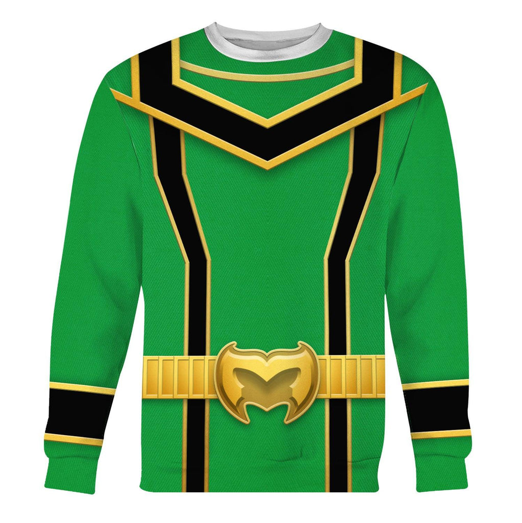 Gearhomie Power Rangers Mystic Force (2006) Green Costume Hoodie Sweatshirt T-Shirt Tracksuit - Gearhomie.com