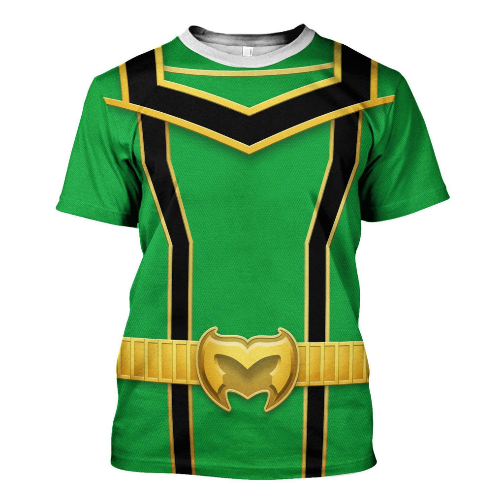 Gearhomie Power Rangers Mystic Force (2006) Green Costume Hoodie Sweatshirt T-Shirt Tracksuit - Gearhomie.com