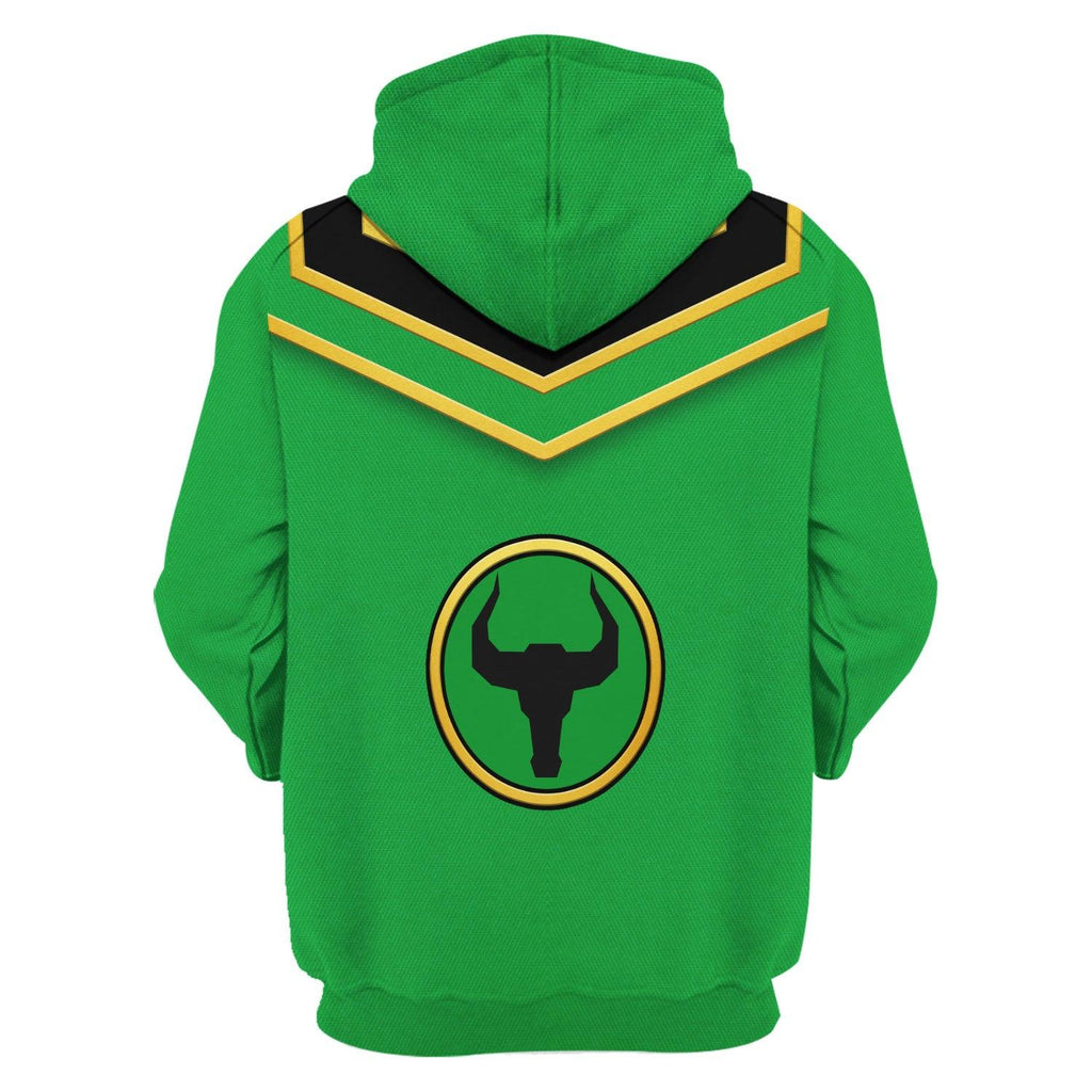 Gearhomie Power Rangers Mystic Force (2006) Green Costume Hoodie Sweatshirt T-Shirt Tracksuit - Gearhomie.com