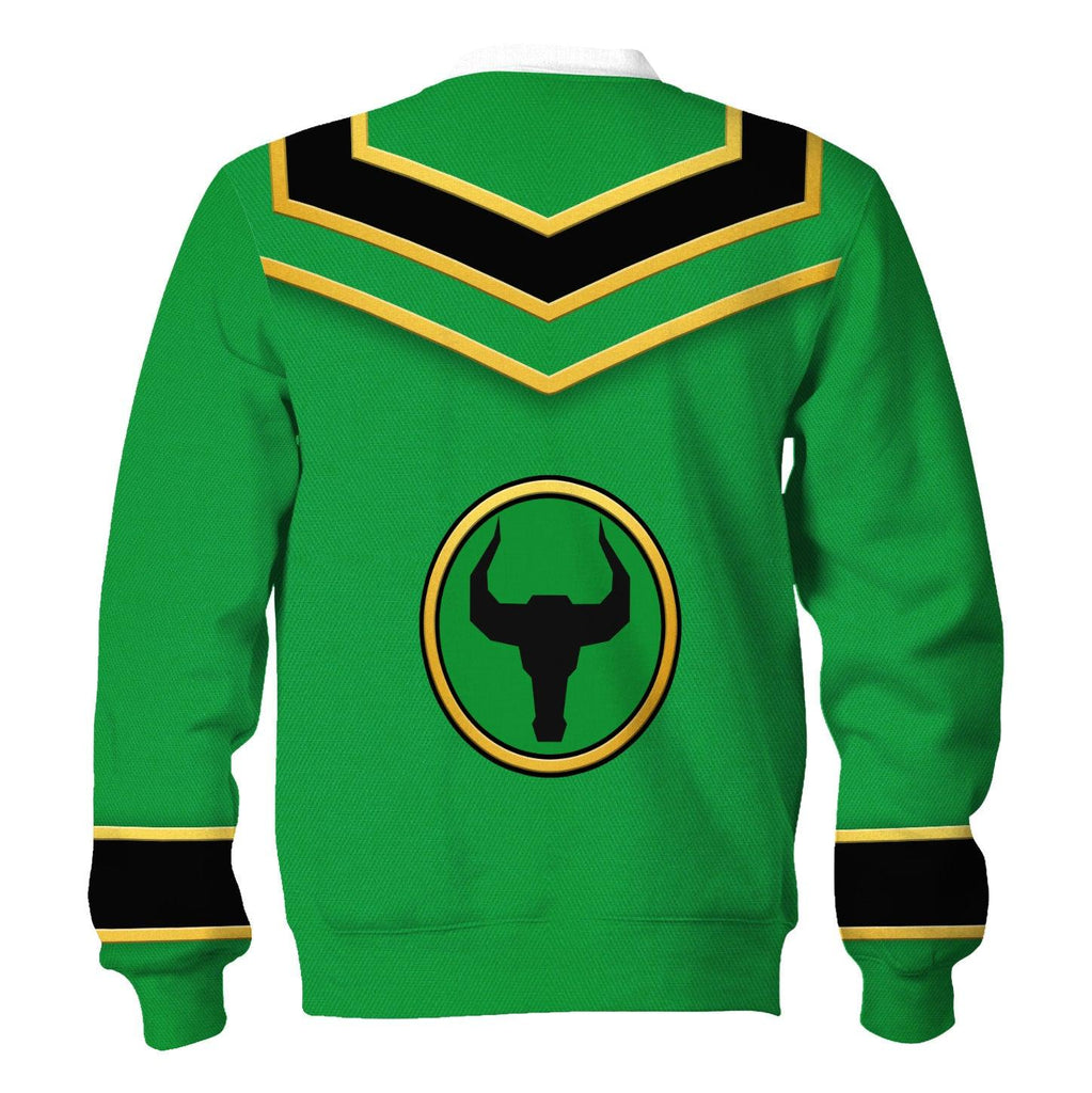 Gearhomie Power Rangers Mystic Force (2006) Green Costume Hoodie Sweatshirt T-Shirt Tracksuit - Gearhomie.com