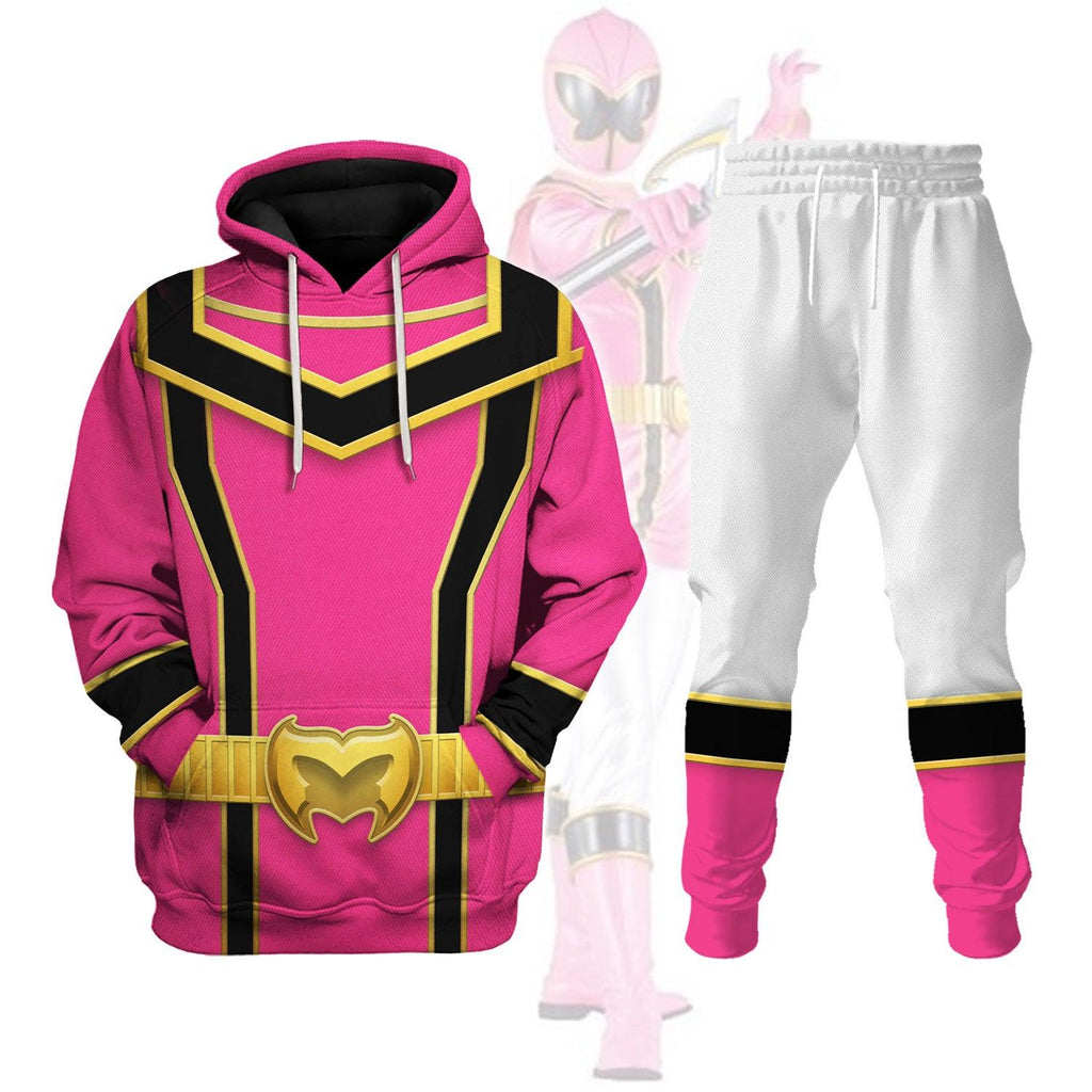 Gearhomie Power Rangers Mystic Force (2006) Pink Costume Hoodie Sweatshirt T-Shirt Tracksuit - Gearhomie.com