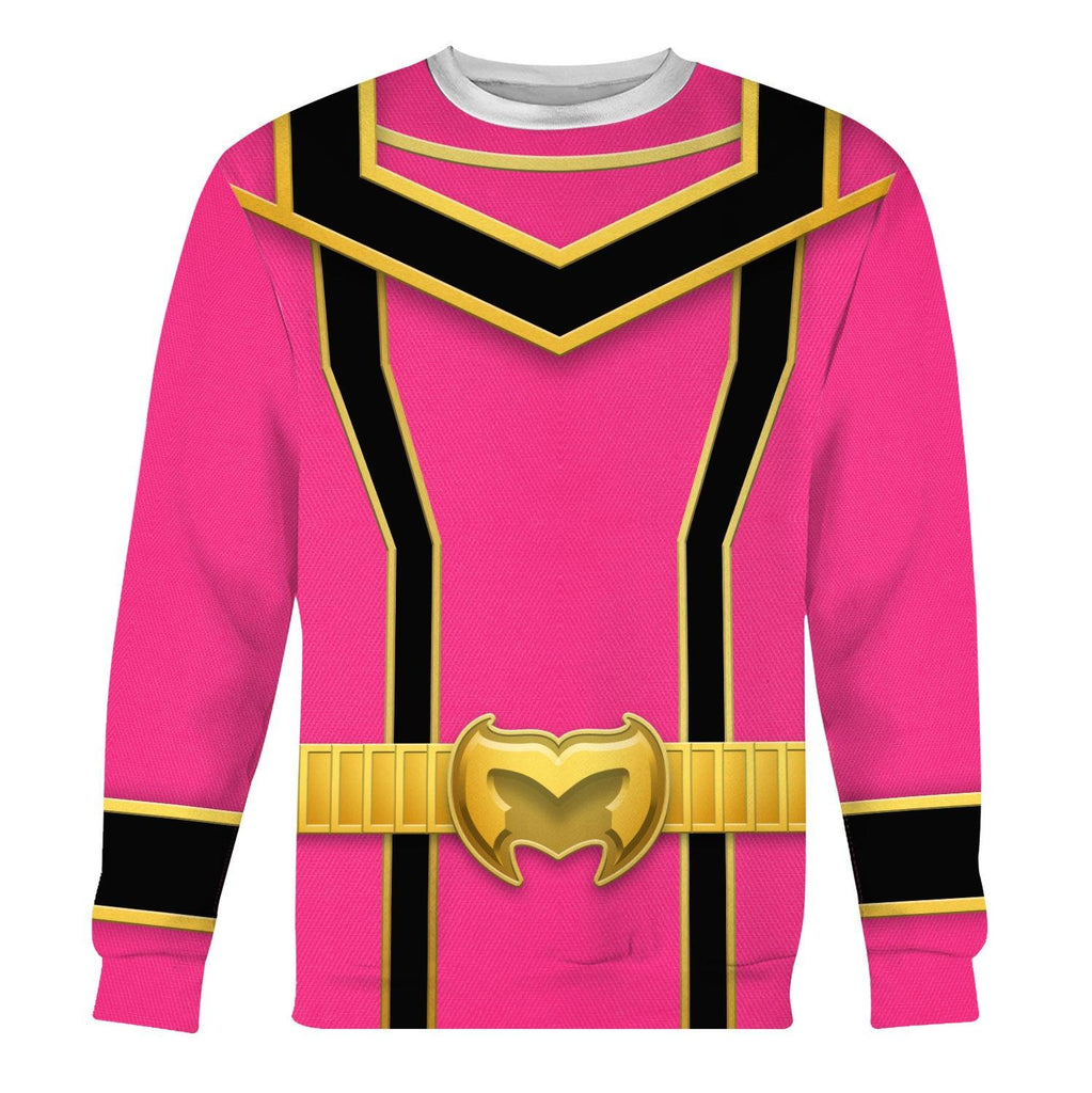 Gearhomie Power Rangers Mystic Force (2006) Pink Costume Hoodie Sweatshirt T-Shirt Tracksuit - Gearhomie.com