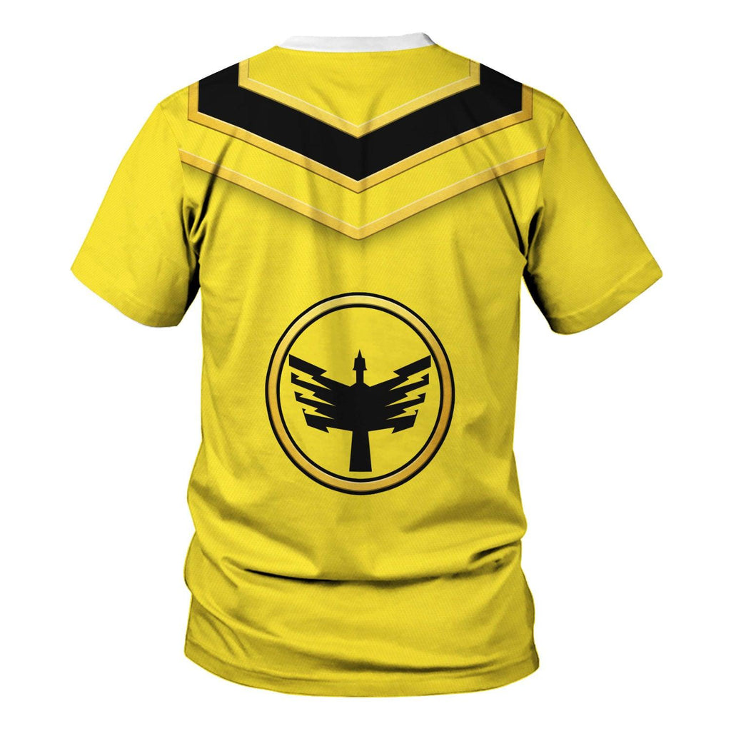 Gearhomie Power Rangers Mystic Force (2006) Yellow Costume Hoodie Sweatshirt T-Shirt Tracksuit - Gearhomie.com