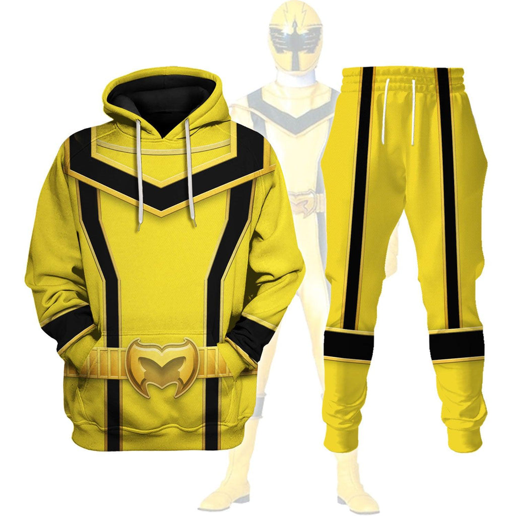 Gearhomie Power Rangers Mystic Force (2006) Yellow Costume Hoodie Sweatshirt T-Shirt Tracksuit - Gearhomie.com