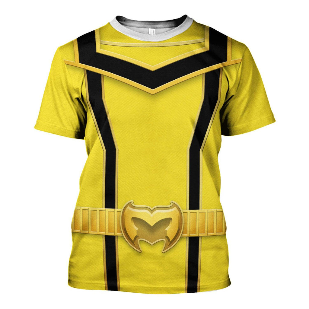 Gearhomie Power Rangers Mystic Force (2006) Yellow Costume Hoodie Sweatshirt T-Shirt Tracksuit - Gearhomie.com