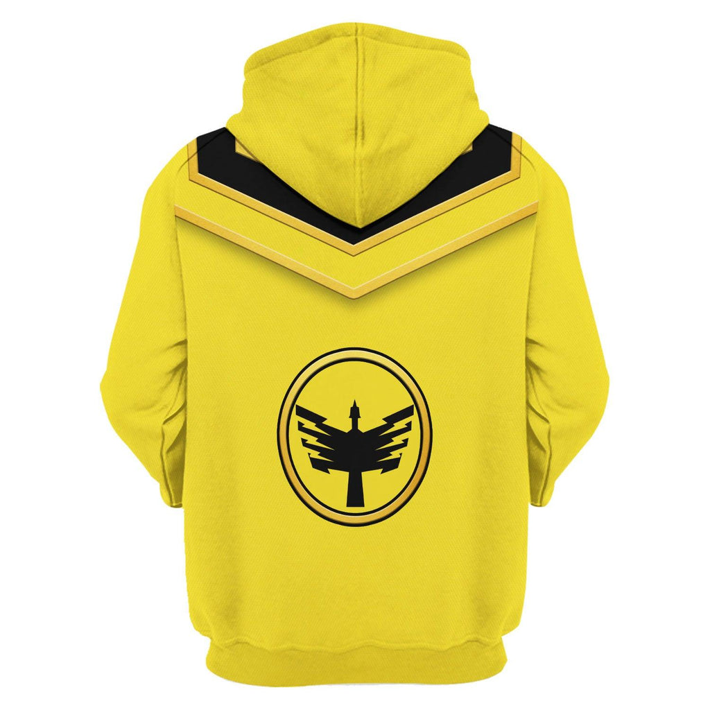 Gearhomie Power Rangers Mystic Force (2006) Yellow Costume Hoodie Sweatshirt T-Shirt Tracksuit - Gearhomie.com