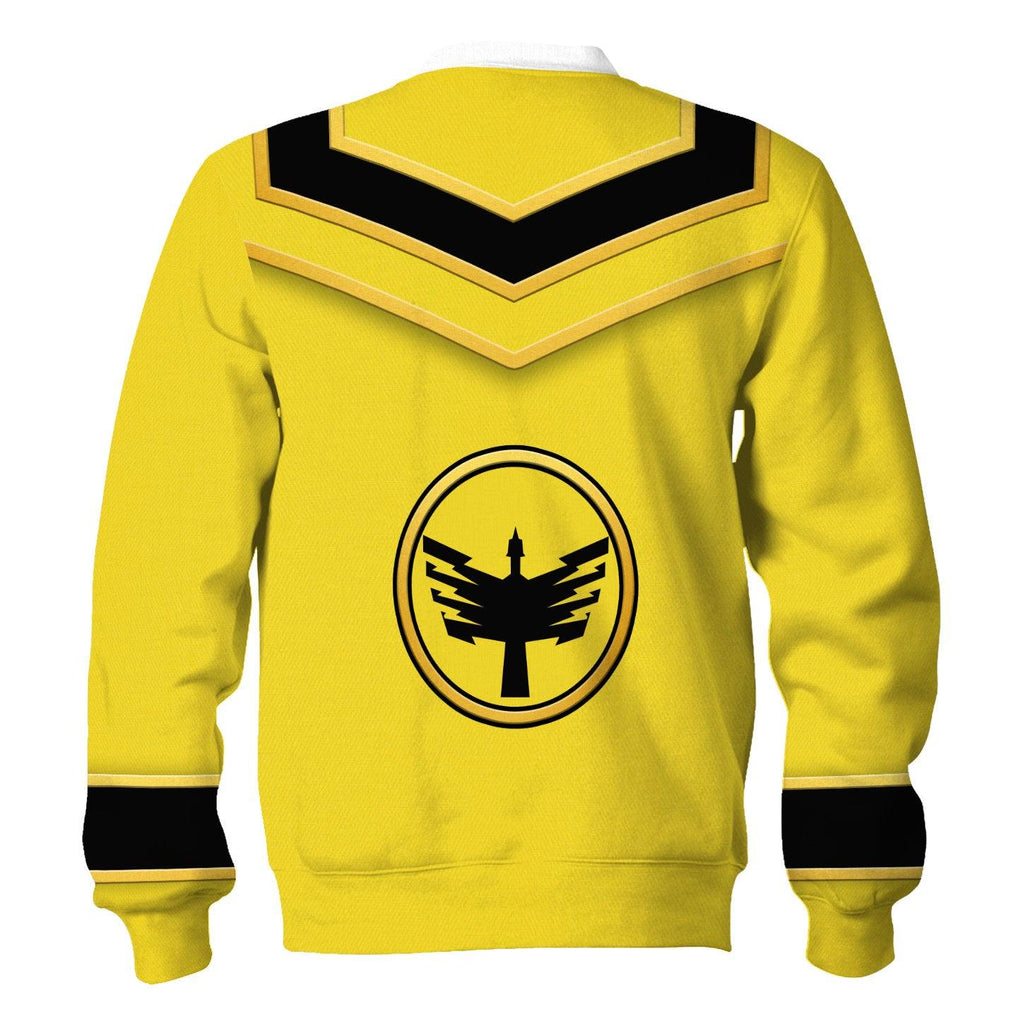 Gearhomie Power Rangers Mystic Force (2006) Yellow Costume Hoodie Sweatshirt T-Shirt Tracksuit - Gearhomie.com