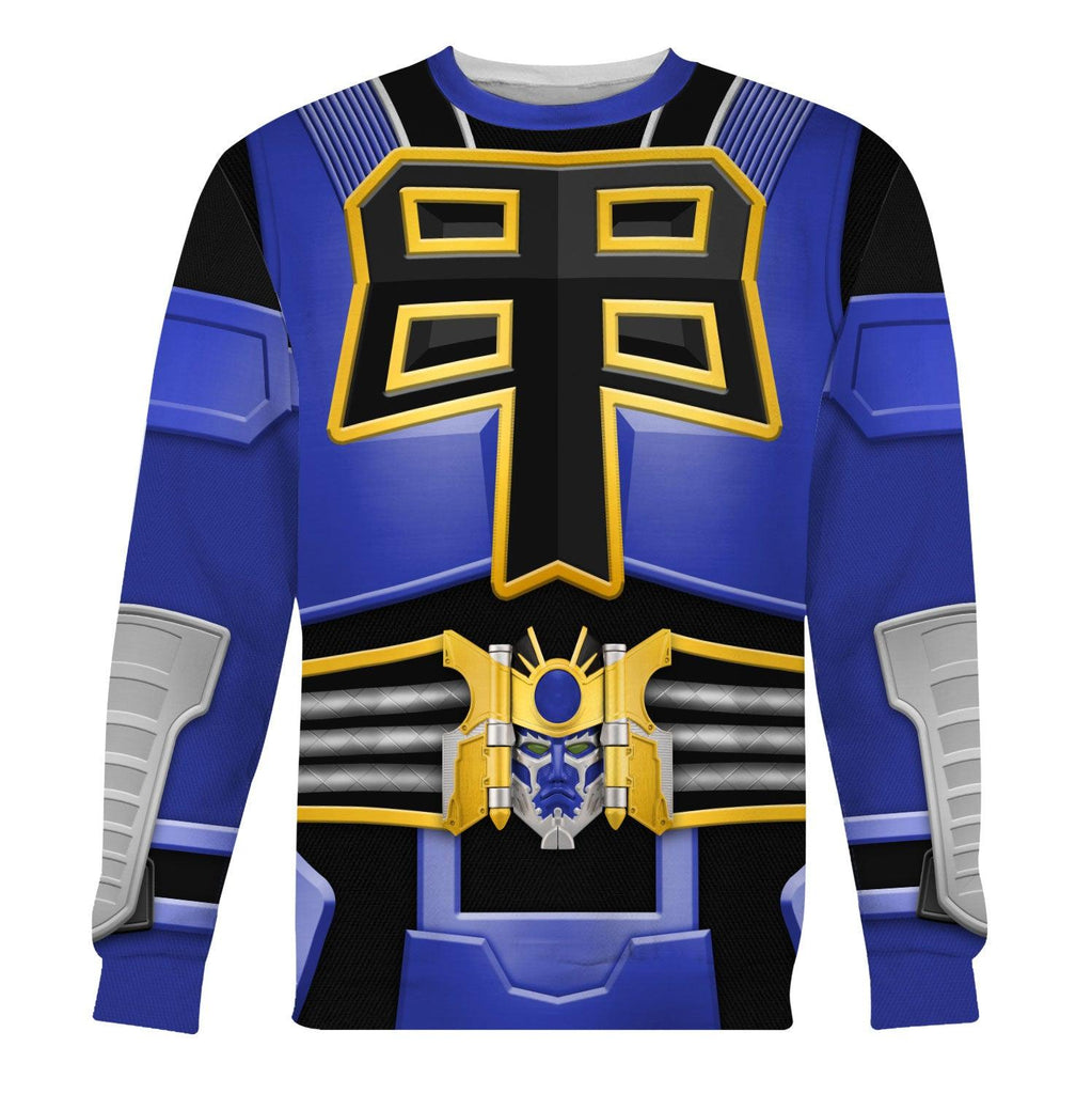 Gearhomie Power Rangers Shogun Blue Costume Hoodie Sweatshirt T-Shirt Tracksuit - Gearhomie.com