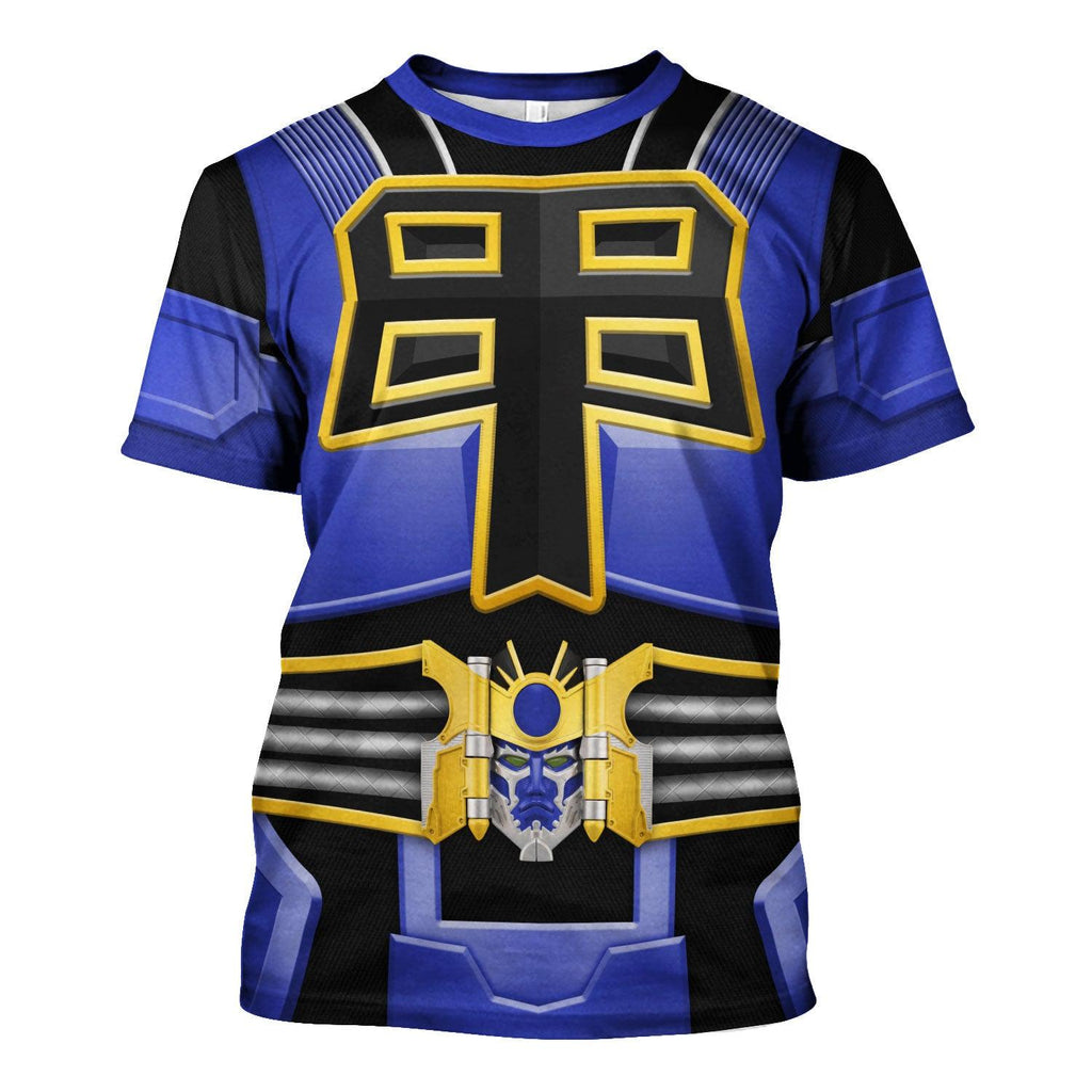 Gearhomie Power Rangers Shogun Blue Costume Hoodie Sweatshirt T-Shirt Tracksuit - Gearhomie.com