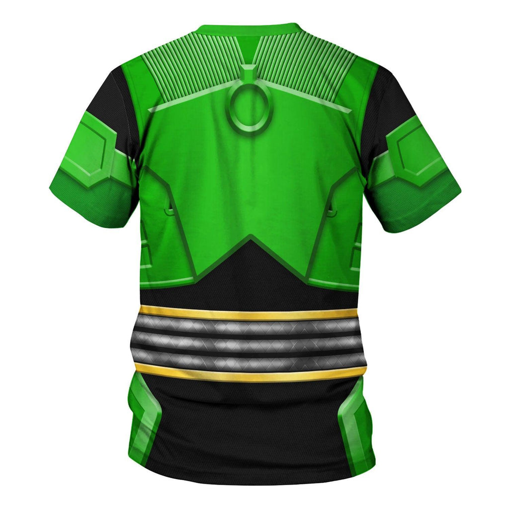 Gearhomie Power Rangers Shogun Green Costume Hoodie Sweatshirt T-Shirt Tracksuit - Gearhomie.com