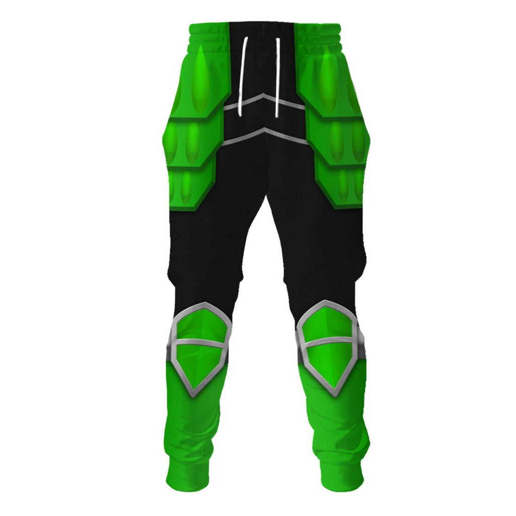 Gearhomie Power Rangers Shogun Green Costume Hoodie Sweatshirt T-Shirt Tracksuit - Gearhomie.com