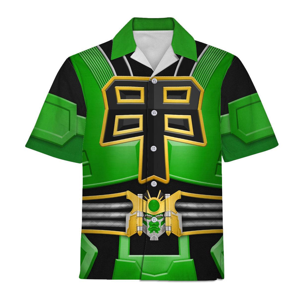 Gearhomie Power Rangers Shogun Green Costume Hoodie Sweatshirt T-Shirt Tracksuit - Gearhomie.com