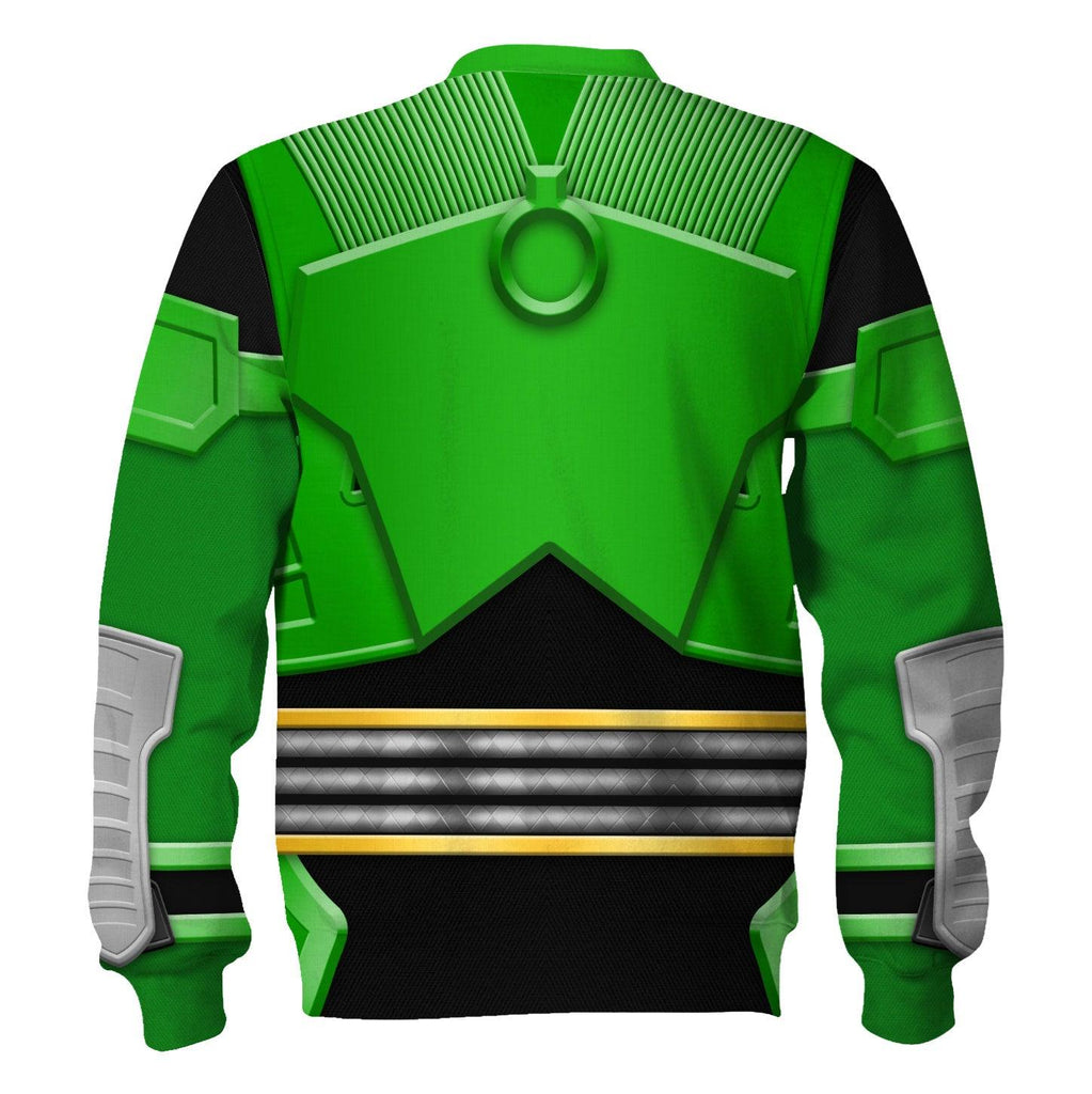 Gearhomie Power Rangers Shogun Green Costume Hoodie Sweatshirt T-Shirt Tracksuit - Gearhomie.com