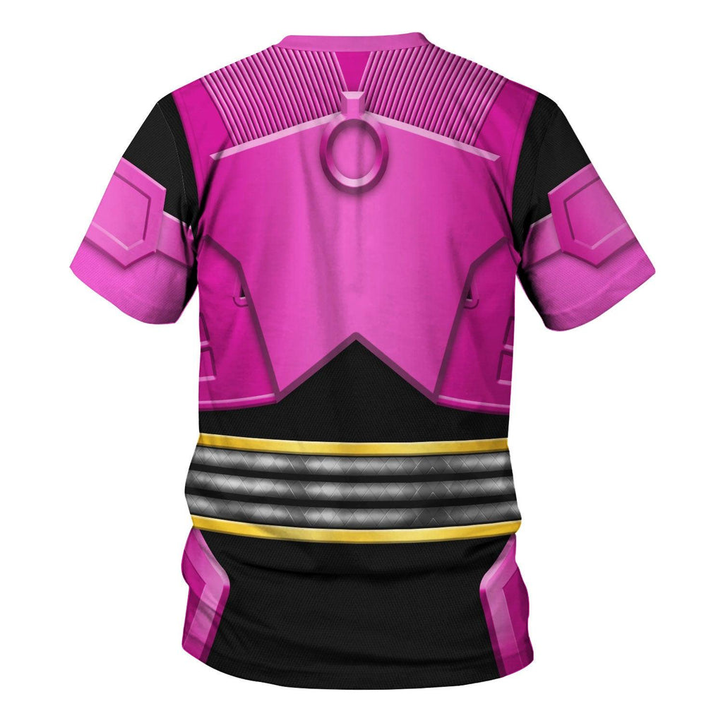 Gearhomie Power Rangers Shogun Pink Costume Hoodie Sweatshirt T-Shirt Tracksuit - Gearhomie.com