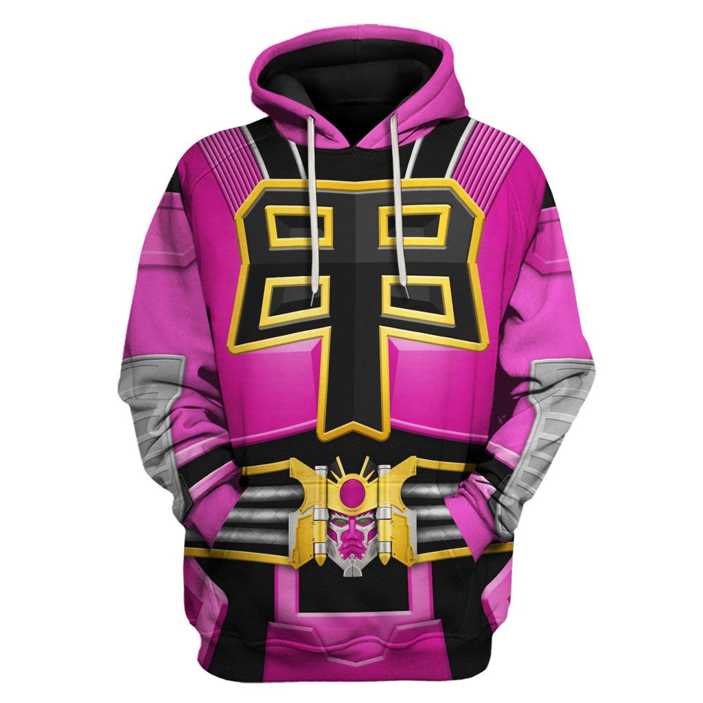 Gearhomie Power Rangers Shogun Pink Costume Hoodie Sweatshirt T-Shirt Tracksuit - Gearhomie.com