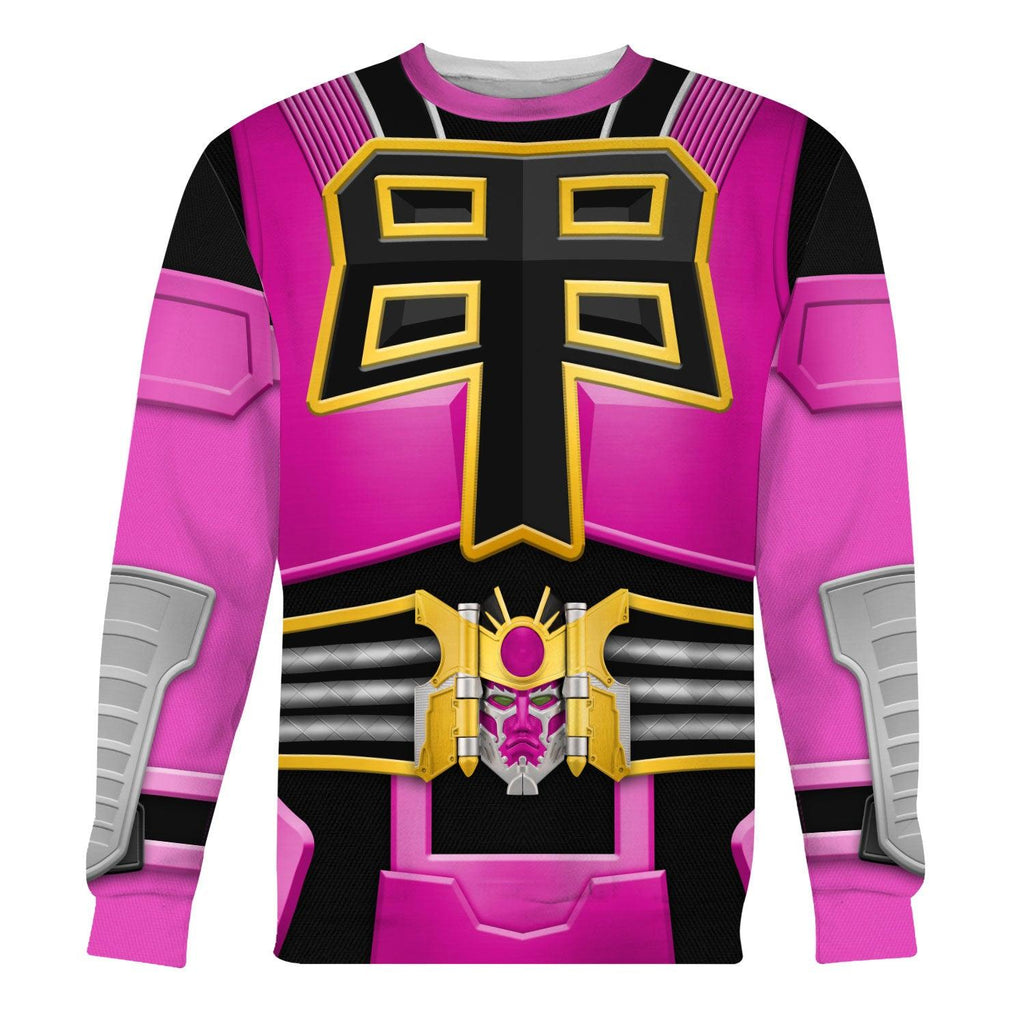 Gearhomie Power Rangers Shogun Pink Costume Hoodie Sweatshirt T-Shirt Tracksuit - Gearhomie.com