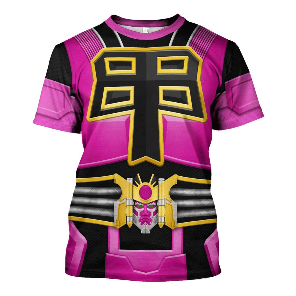 Gearhomie Power Rangers Shogun Pink Costume Hoodie Sweatshirt T-Shirt Tracksuit - Gearhomie.com