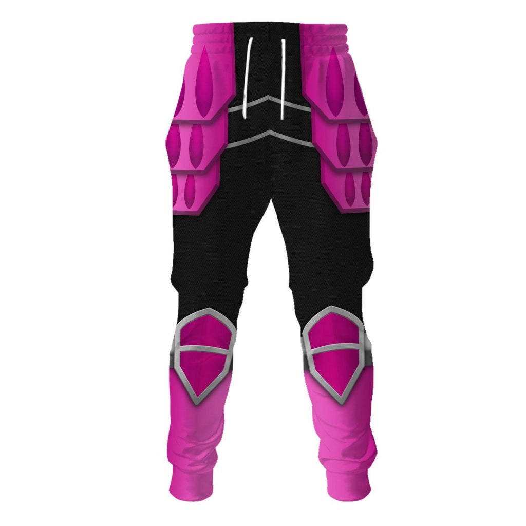 Gearhomie Power Rangers Shogun Pink Costume Hoodie Sweatshirt T-Shirt Tracksuit - Gearhomie.com