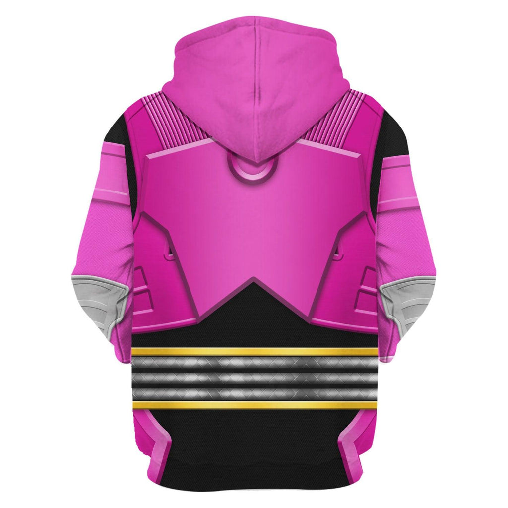 Gearhomie Power Rangers Shogun Pink Costume Hoodie Sweatshirt T-Shirt Tracksuit - Gearhomie.com