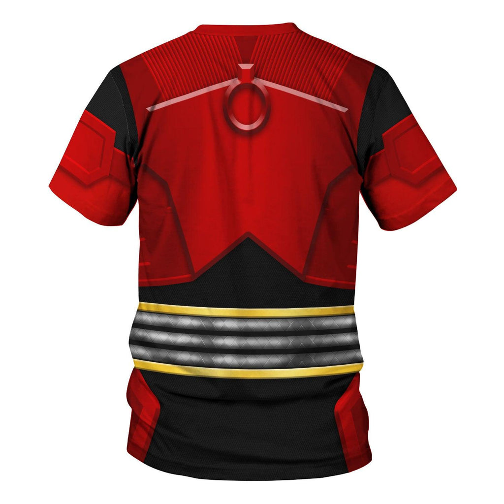 Gearhomie Power Rangers Shogun Red Costume Hoodie Sweatshirt T-Shirt Tracksuit - Gearhomie.com