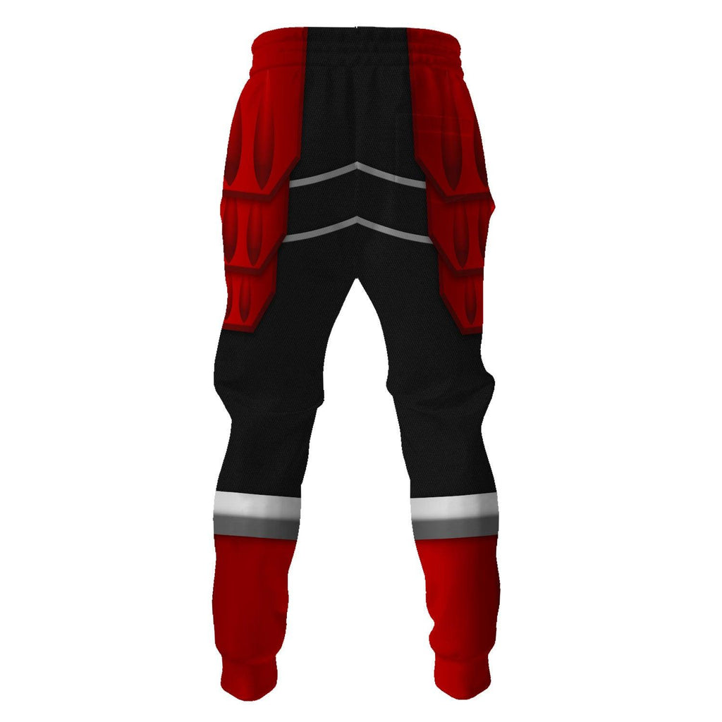 Gearhomie Power Rangers Shogun Red Costume Hoodie Sweatshirt T-Shirt Tracksuit - Gearhomie.com