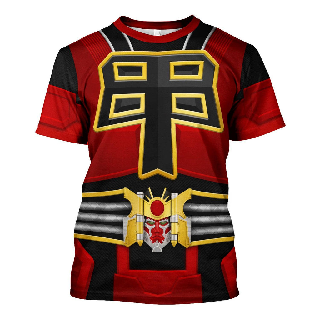 Gearhomie Power Rangers Shogun Red Costume Hoodie Sweatshirt T-Shirt Tracksuit - Gearhomie.com