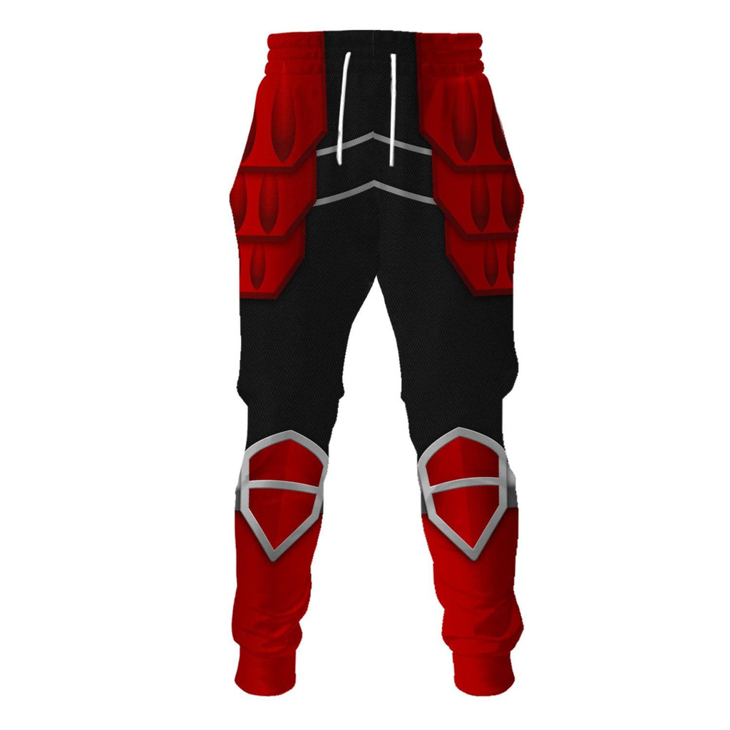 Gearhomie Power Rangers Shogun Red Costume Hoodie Sweatshirt T-Shirt Tracksuit - Gearhomie.com