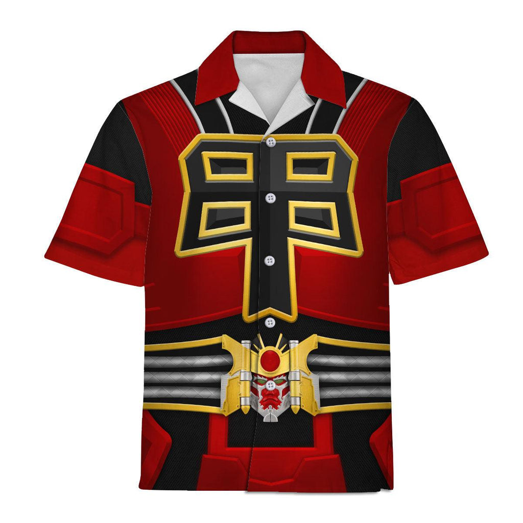 Gearhomie Power Rangers Shogun Red Costume Hoodie Sweatshirt T-Shirt Tracksuit - Gearhomie.com