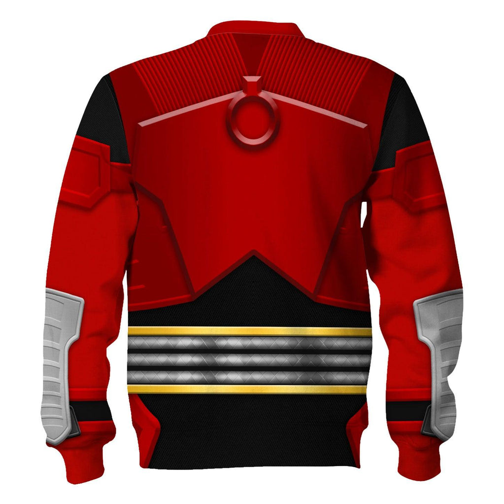 Gearhomie Power Rangers Shogun Red Costume Hoodie Sweatshirt T-Shirt Tracksuit - Gearhomie.com