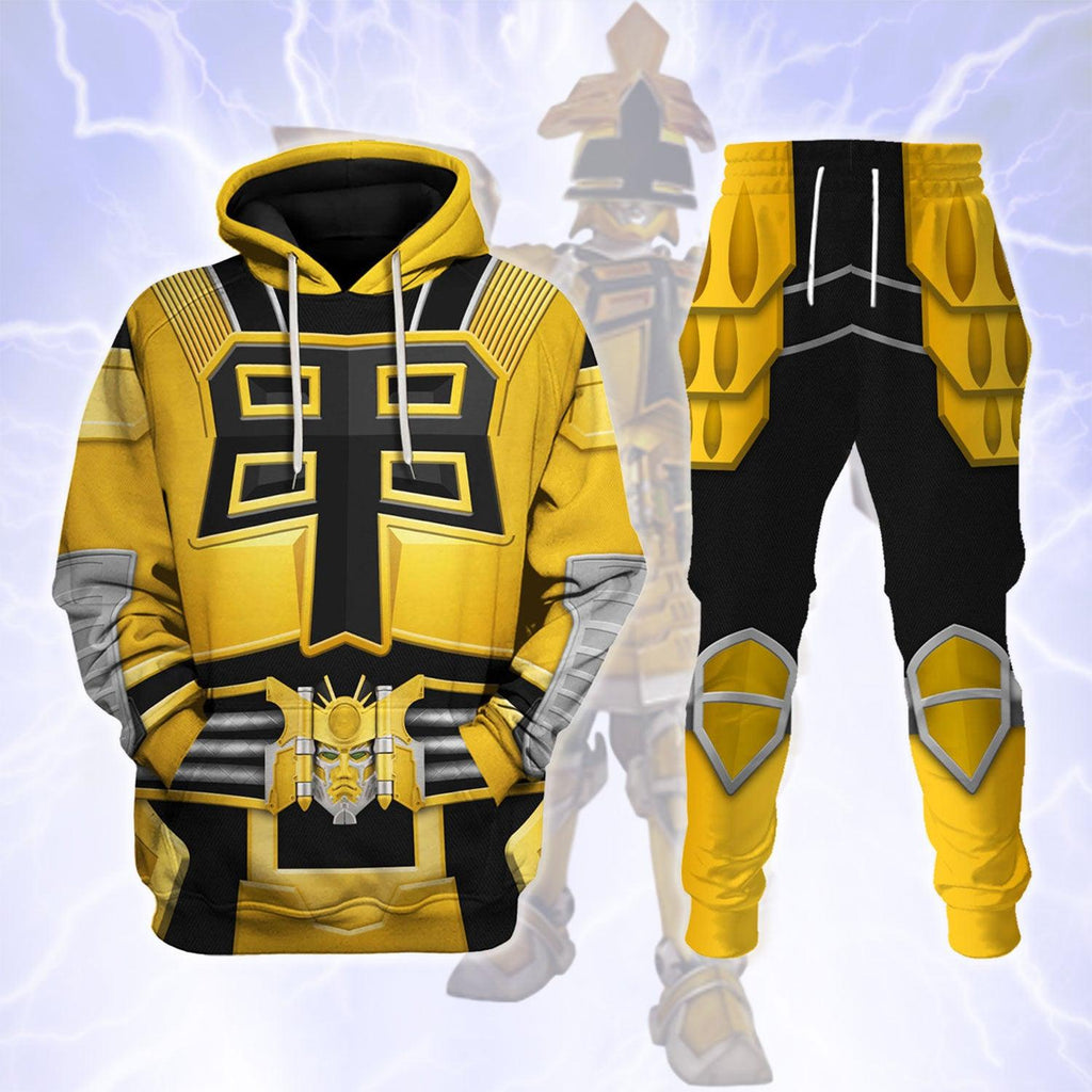 Gearhomie Power Rangers Shogun Yellow Costume Hoodie Sweatshirt T-Shirt Tracksuit - Gearhomie.com