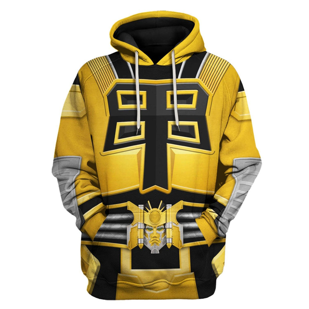 Gearhomie Power Rangers Shogun Yellow Costume Hoodie Sweatshirt T-Shirt Tracksuit - Gearhomie.com