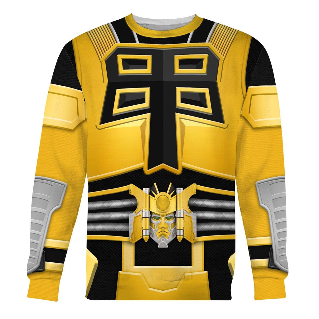 Gearhomie Power Rangers Shogun Yellow Costume Hoodie Sweatshirt T-Shirt Tracksuit - Gearhomie.com