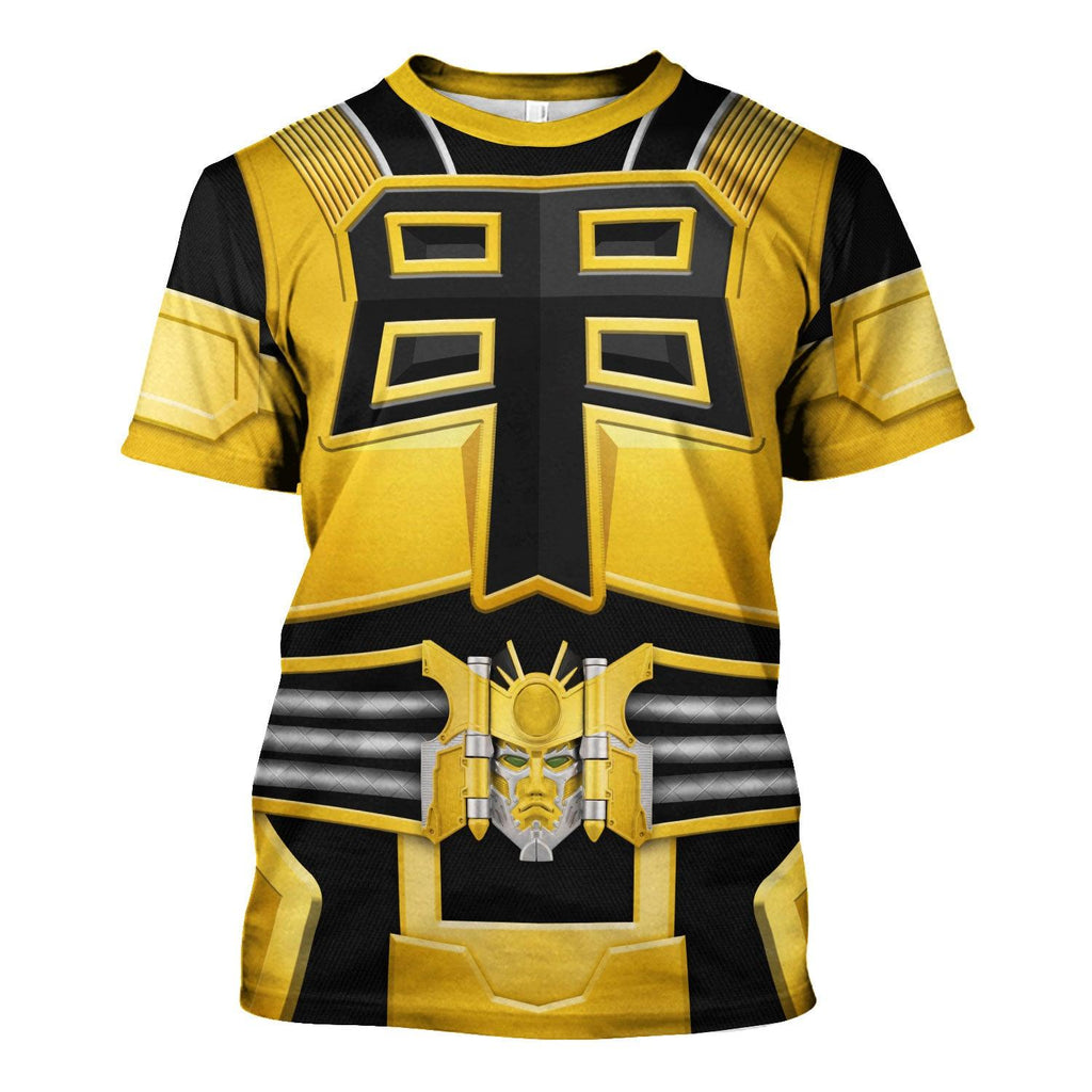 Gearhomie Power Rangers Shogun Yellow Costume Hoodie Sweatshirt T-Shirt Tracksuit - Gearhomie.com