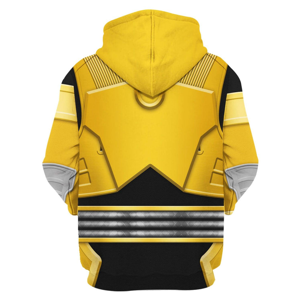 Gearhomie Power Rangers Shogun Yellow Costume Hoodie Sweatshirt T-Shirt Tracksuit - Gearhomie.com