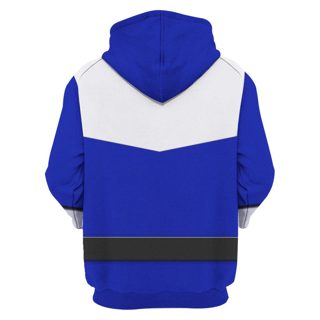 Gearhomie Power Rangers Time Force (2001) Blue Hoodies Sweatshirt T-shirt Hawaiian Tracksuit - Gearhomie.com