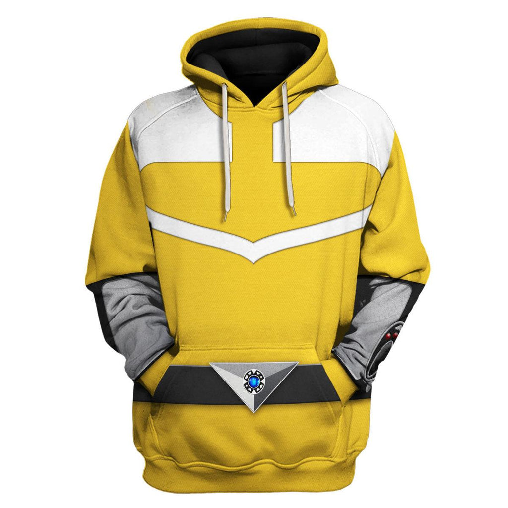 Gearhomie Power Rangers Time Force (2001) Yellow Hoodies Sweatshirt T-shirt Hawaiian Tracksuit - Gearhomie.com