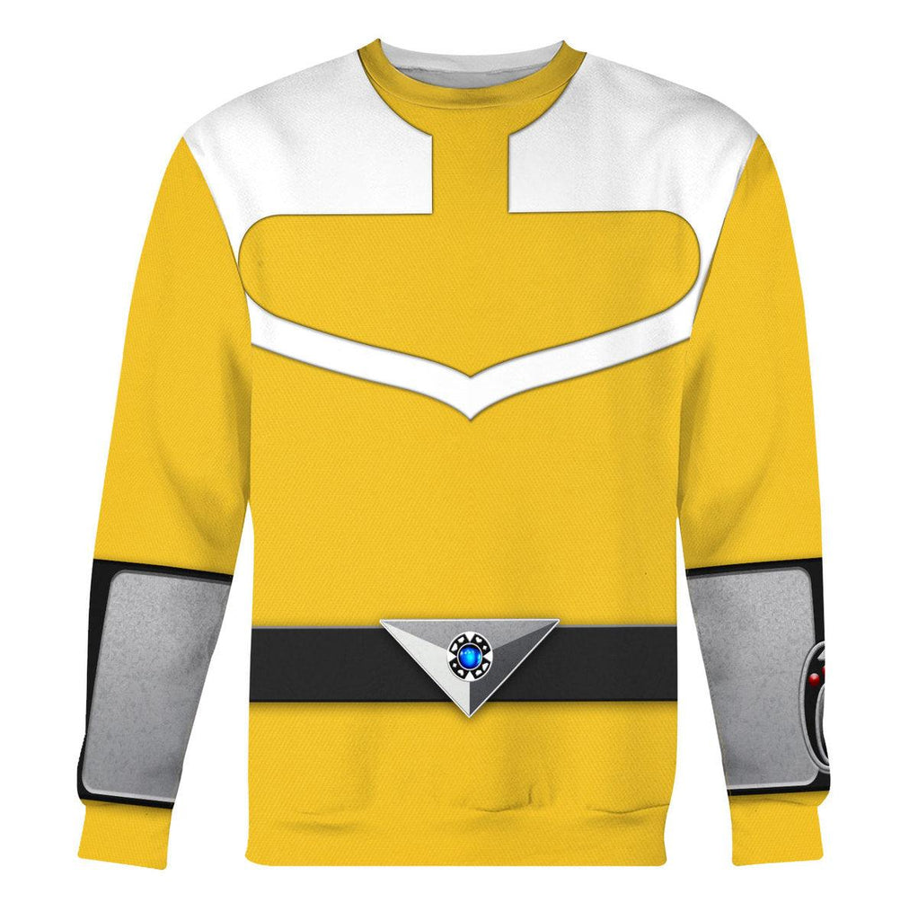 Gearhomie Power Rangers Time Force (2001) Yellow Hoodies Sweatshirt T-shirt Hawaiian Tracksuit - Gearhomie.com