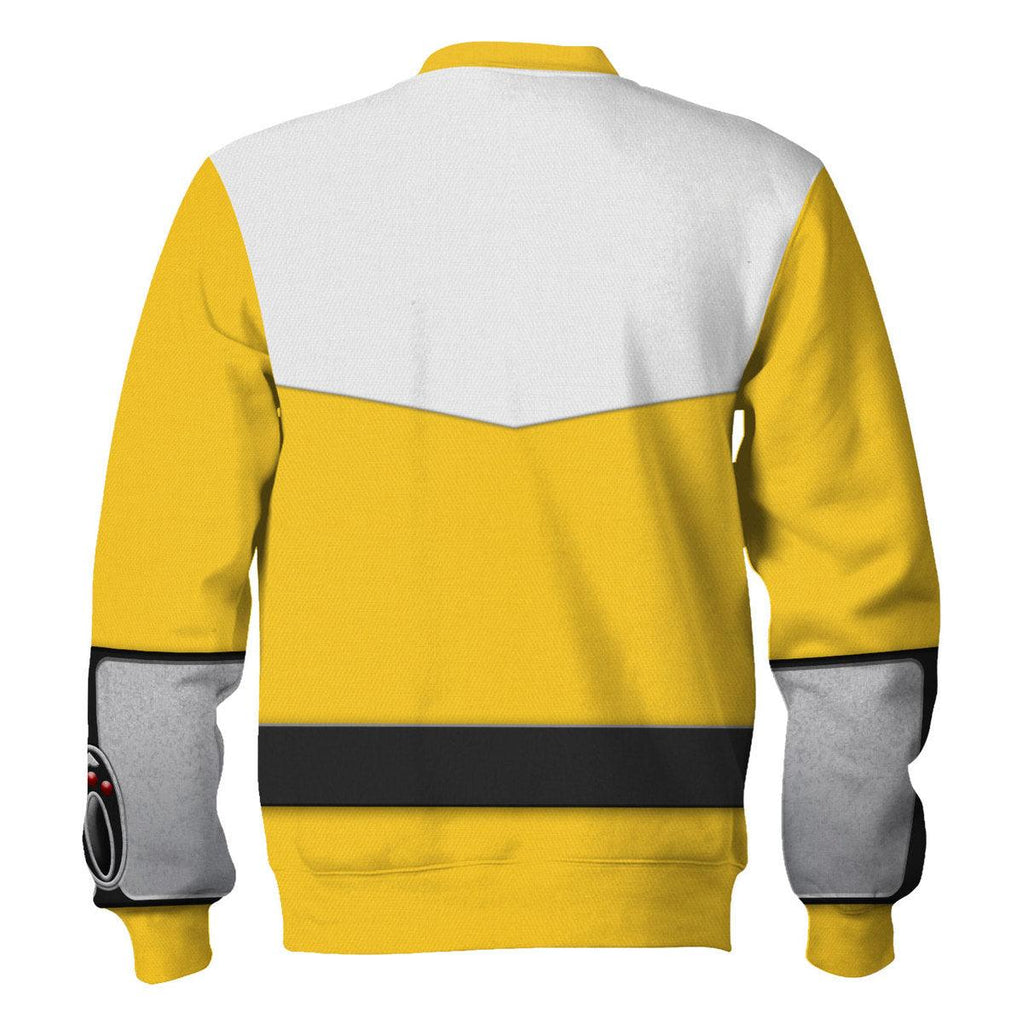 Gearhomie Power Rangers Time Force (2001) Yellow Hoodies Sweatshirt T-shirt Hawaiian Tracksuit - Gearhomie.com