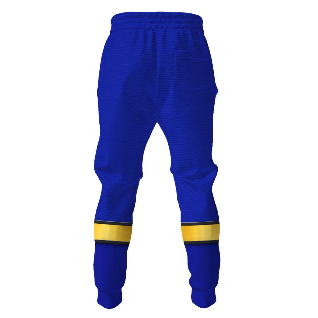 Gearhomie Power Rangers Wild Force Blue Costume Hoodie Sweatshirt T-Shirt Tracksuit - Gearhomie.com