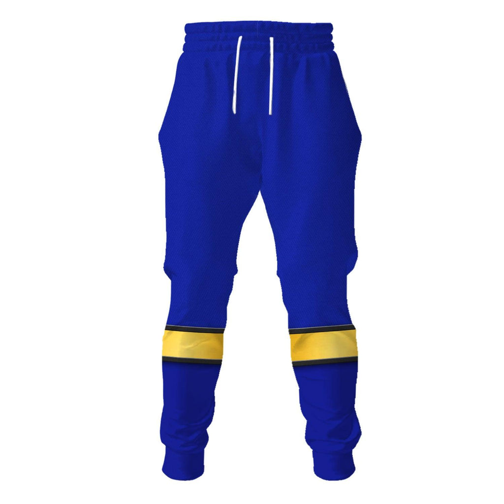 Gearhomie Power Rangers Wild Force Blue Costume Hoodie Sweatshirt T-Shirt Tracksuit - Gearhomie.com