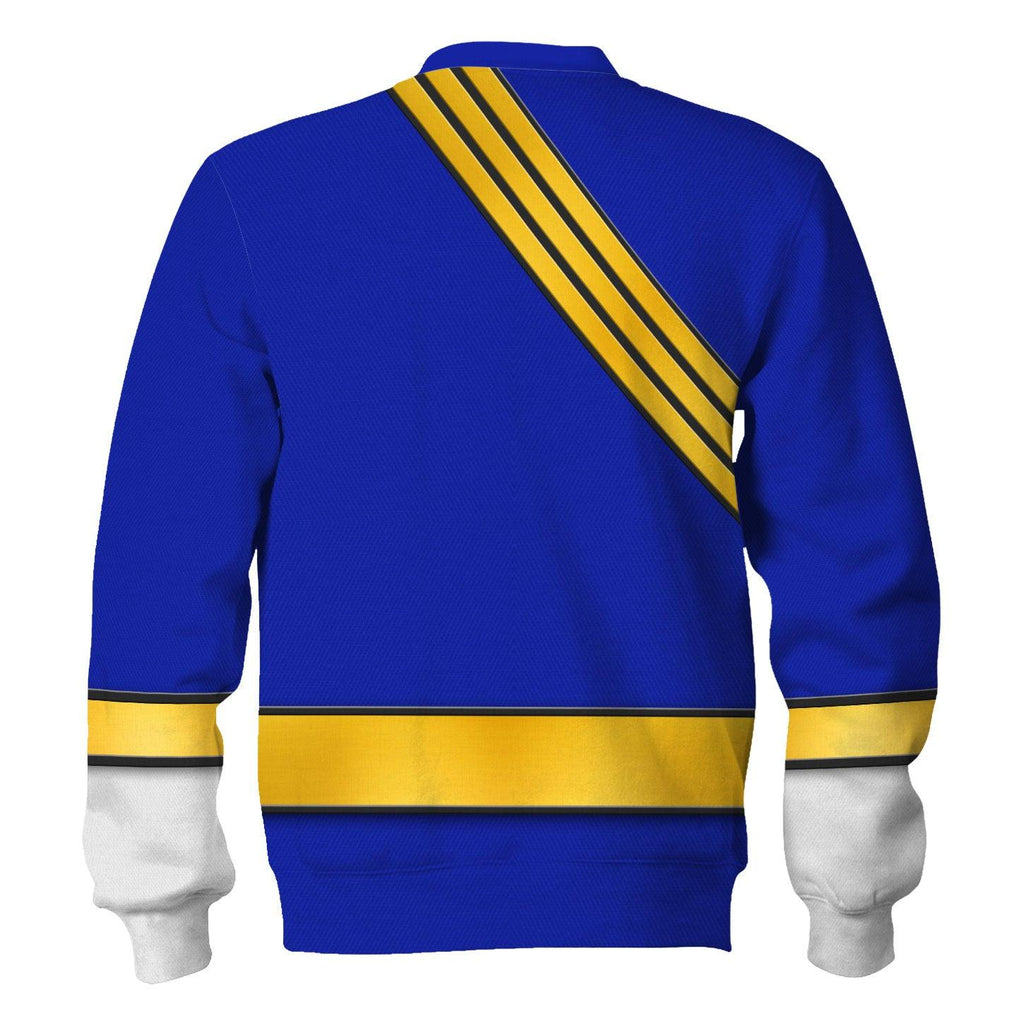 Gearhomie Power Rangers Wild Force Blue Costume Hoodie Sweatshirt T-Shirt Tracksuit - Gearhomie.com