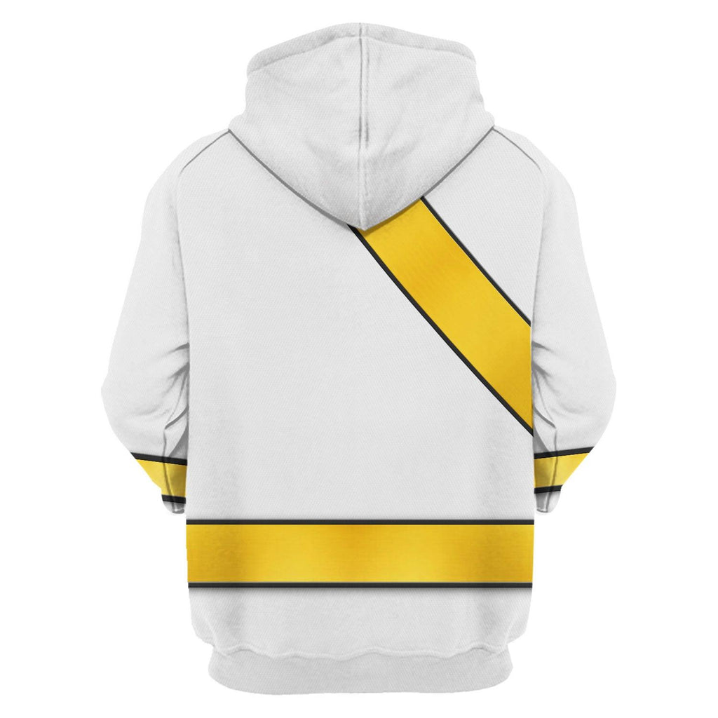 Gearhomie Power Rangers Wild Force White Costume Hoodie Sweatshirt T-Shirt Tracksuit - Gearhomie.com