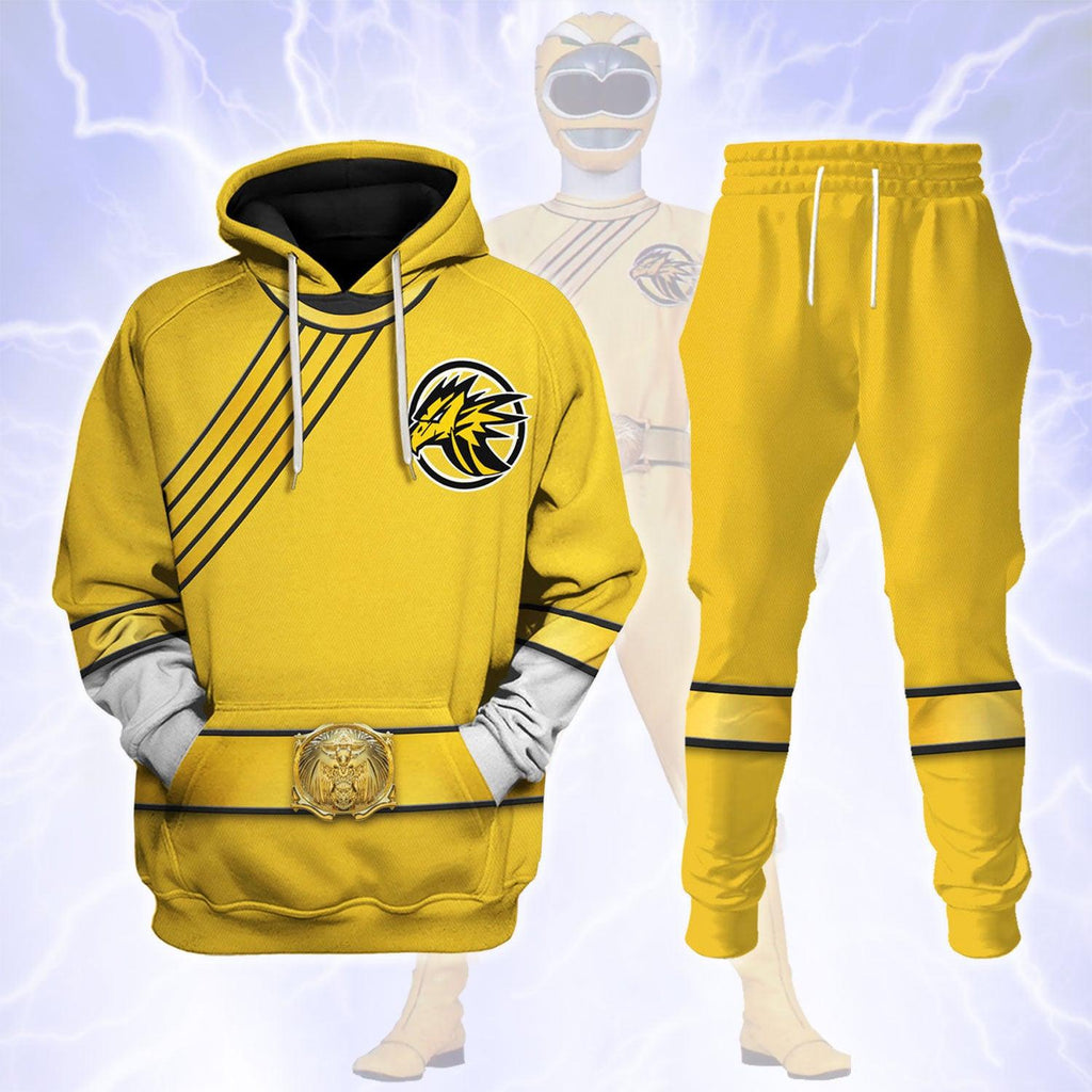 Gearhomie Power Rangers Wild Force Yellow Costume Hoodie Sweatshirt T-Shirt Tracksuit - Gearhomie.com